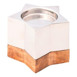 Подсвечник X-Mas, 10 см, серебристый