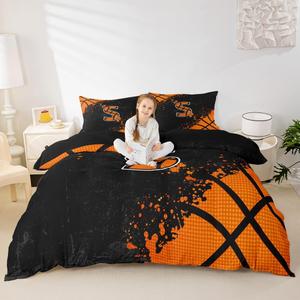 Erosebridal 3D баскетбольный комплект постельного белья с буквой S, спортивная тематика, Black S