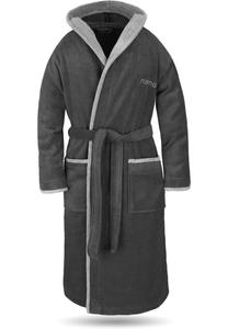 Хлопковый халат унисекс Роб Normani, цвет Schwarz/grau