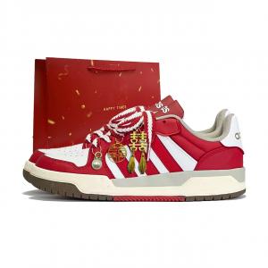 Entrap Long Xiangshi, противоскользящие и износостойкие низкие кеды для скейтбординга, унисекс Adidas Neo, красный белый