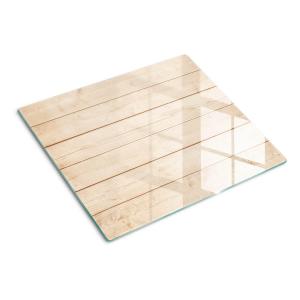 Стеклянная тарелка 60х52 см, дерево TULUP, бежевый