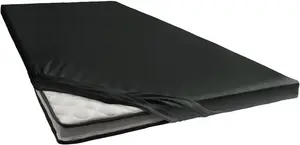 Простынь Золушка "Топпер простыня (до 15 см)", эластичность для гладко застеленной кровати, высотой до 15 см Cinderella 140х200-210 см, 1 шт., черный