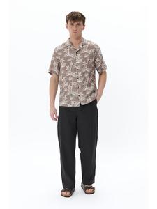 Рубашка Maklampo с длинными рукавами, прямого кроя, тигрового окраса Matinique