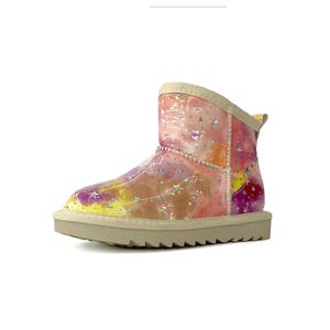 Теплые детские ботинки с низким голенищем HDJ, розовый