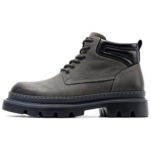 Короткие ботинки martin 4см мужские gray Satchi, серый