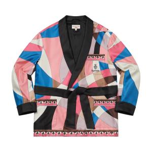 Куртка Supreme x Emilio Pucci Silk Smoking Jacket 'Dusty Pink', разноцветный