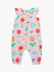 Детский хлопчатобумажный комбинезон lula organc в цветочек Frugi, цвет Paint A Floral