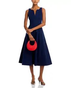 Платье-Миди с панелями - эксклюзив Aqua, синий