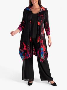 Плиссированное пальто одри chesca, черный/разноцветный