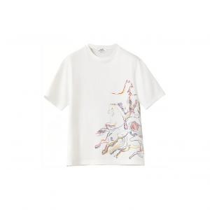 HERMES Футболка мужская белая