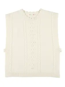 Жилет фактурной вязки Bonpoint, нейтральный