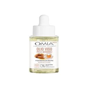 Масло для лица для чувствительной кожи с сицилийским миндалем успокаивающее, увлажняющее и защитное, 30мл, Omia