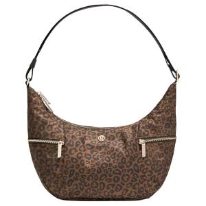 Lululemon Нейлоновая женская сумка через плечо коричневая, Brown