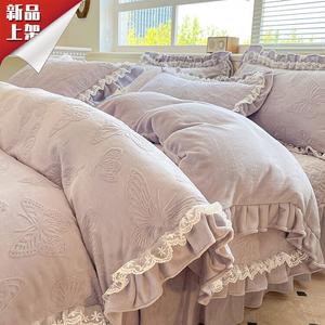 LUOLAI HOME Комплект постельного белья, 200 см, 4 предмета