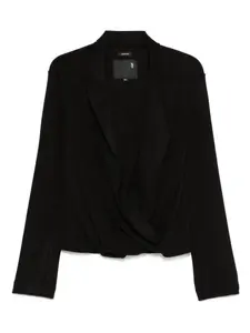 Топ с запахом R13, черный