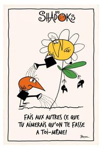 Кухонное полотенце Winkler Shadoks Fais aux autres, белый - текстиль - 48 x 1 x 72 см