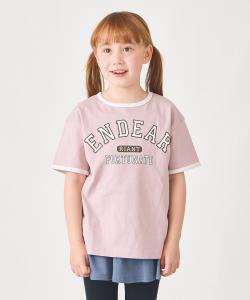 Футболка с короткими рукавами с логотипом колледжа Ever Closet, цвет Lavender