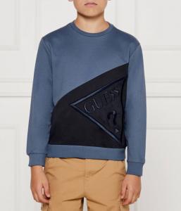 Толстовка детская Guess с вышивкой, черно-синий