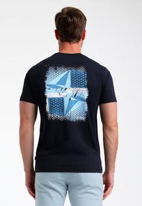 Футболка с принтом ROUND NECK Gabbiano, темно-синий