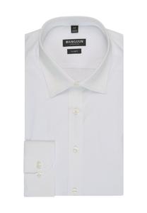 Рубашка деловая, облегающая, мужская Manguun Collection, белый