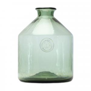 Ваза Melrose International Sage Glass с горлышком, 29 см, зеленый