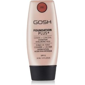 Тональный крем GOSH COPENHAGEN Foundation Plus+ 010 Tan 30ml