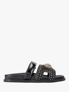 Сандалии Eagle Stud с кожаной стелькой и вырезом Kurt Geiger London, Black