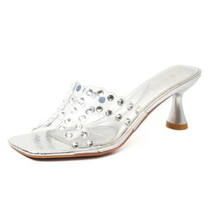 Bamiti Серебряные женские противоскользящие тапочки устойчивые к истиранию, цвет Silver