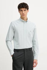 Хлопковая рубашка Gant, зеленый