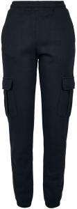 Брюки из ткани Urban Classics Ladies High Waist Cargo Sweat Pants, черный