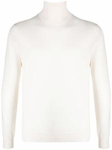 Шерстяной джемпер с высоким воротником Dell'oglio, белый