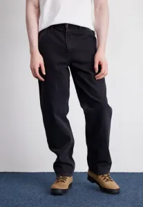 Брюки с одним коленом, джинсы плотника смита Carhartt Wip, Black Stone Washed