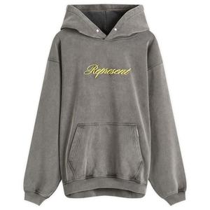 Толстовка с капюшоном и логотипом Represent, серый