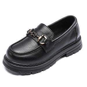 Moffett Детские кожаные туфли Black для детей от 3 до 7 лет