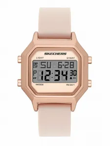 Женские цифровые силиконовые часы Skechers SR6195, цвет Blush, Pink