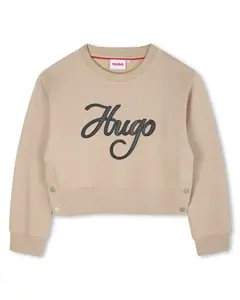Детская толстовка с длинным рукавом Hugo, бежевый