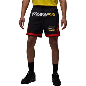 Quai 54 SS25 Dri FIT Woven Diamond Casual Шорты мужские Jordan, черный/travel желтый