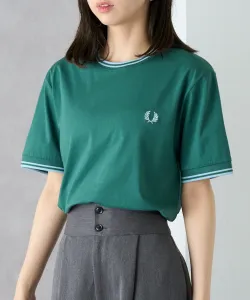 Фред Перри / Футболка с двойной отделкой / Логотип Fred Perry Tipline One-Point