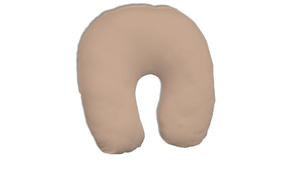 Чехол на подушку под шею: цвет - натуральный DUKAL