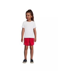 Школьная форма для девочек, детская активная футболка с короткими рукавами Lands' End, белый