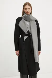 Двустороннее плащ из хлопка Karl Lagerfeld, черный