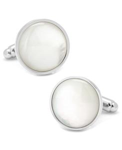 Запонки из перламутра Cufflinks Inc, White