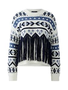 Свитер белого и синего цветов Oui