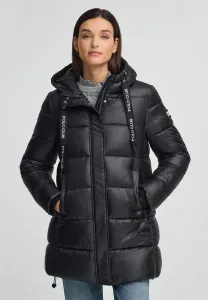 Блестящее зимнее пальто с капюшоном w ls sf hc zn c Polo Club, Black