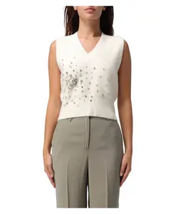 Стильный топ с закрытым воротником. Liu Jo, белый