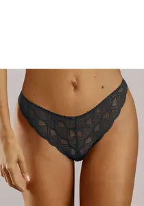 Стринги Vivance "Mirabella", кружевные по всему периметру, черный