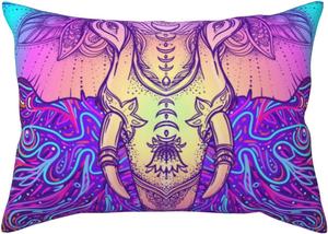 Pevtufa Подушка с принтом в стиле этно слон Elephant in Tribal Style