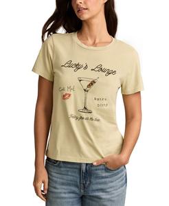 Женская классическая футболка с круглым вырезом Lucky Lounge Lucky Brand, Sage