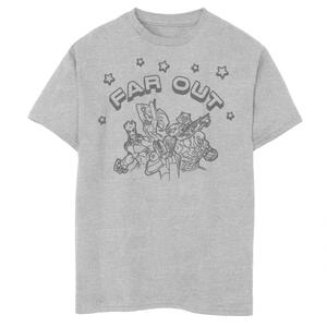 Футболка с графическим изображением «Стражи галактики Marvel» для мальчиков 8–20 лет, групповая съемка звезд Licensed Character