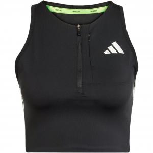 Adizero Running Gel Pocket Crop Top Adidas, черный